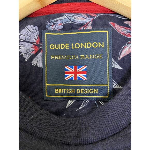 Guide London Premium Range Men's M Blue Ribbed British Design Sweater - Picture 4 of 6